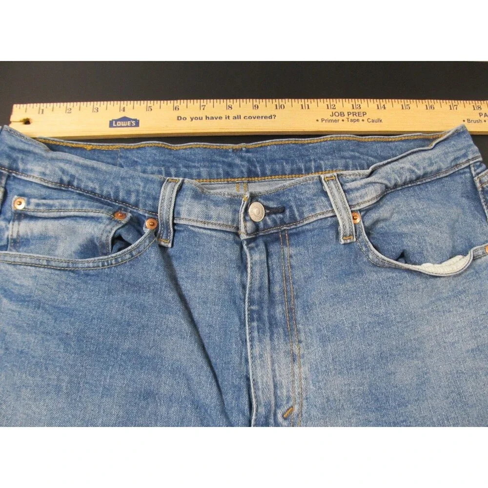 Levi’s 505 Regular Fit Jeans Men’s 36x29 Blue Denim Classic Straight Leg